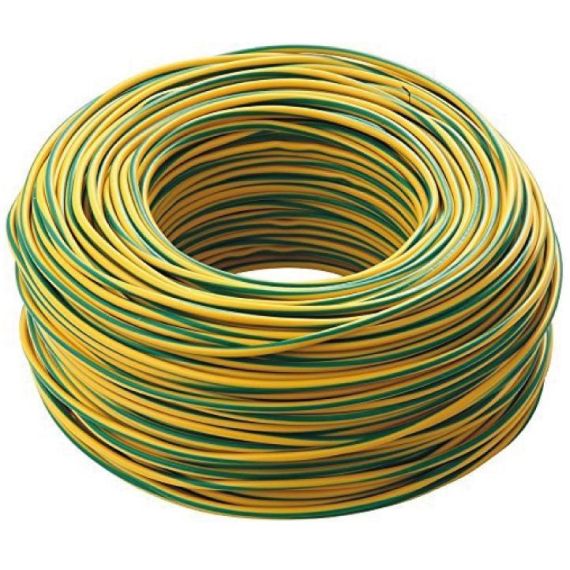 Cavo elettrico unipolare FS17 450/750V 1G2.5mm² matassa da 100m - giallo/verde Cavo elettrico unipolare FS17 450/750V 1G2.5mm² matassa da 100m - giallo/verde